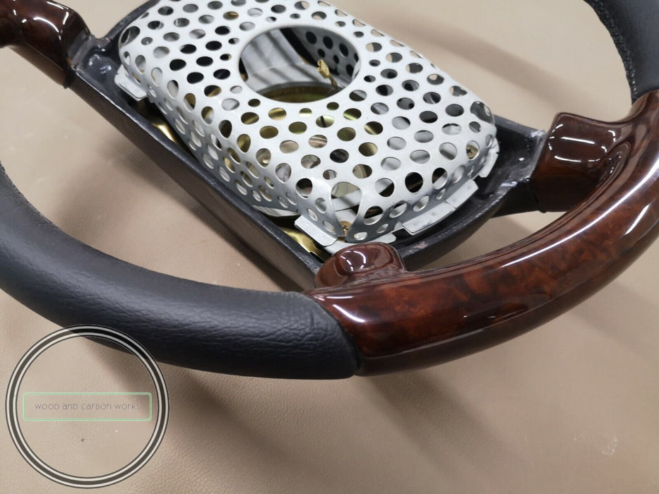 Mercedes Steering Wheel WOOD Burled Walnut FOR R107 W201 W124 W126