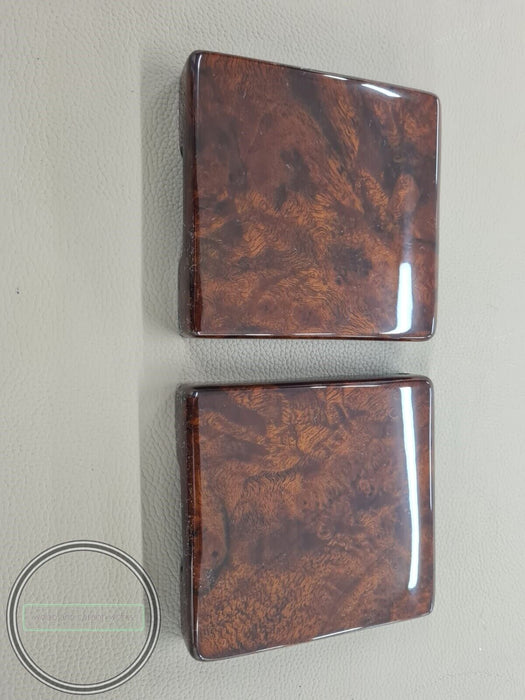 2 Pieces MERCEDES BENZ c126 w123 w124 r107 w126 WOOD FOLDING DRINK CUPHOLDER