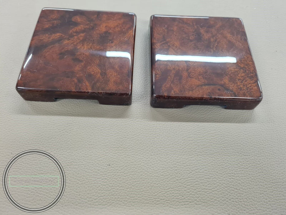 2 Pieces MERCEDES BENZ c126 w123 w124 r107 w126 WOOD FOLDING DRINK CUPHOLDER
