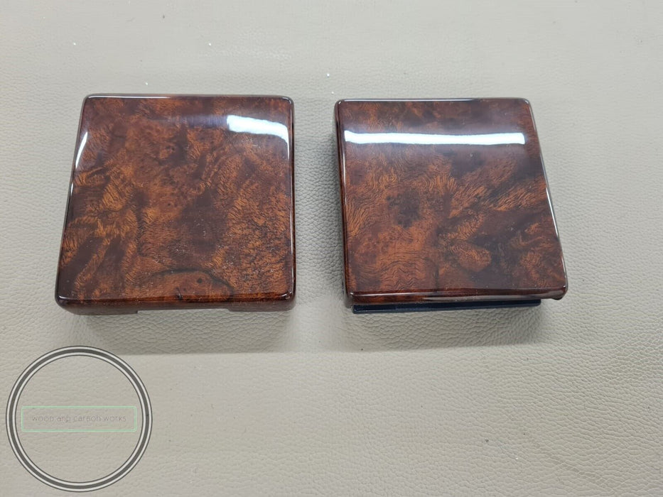 2 Pieces MERCEDES BENZ c126 w123 w124 r107 w126 WOOD FOLDING DRINK CUPHOLDER