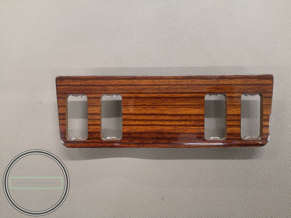 Mercedes W123 C123 Zebrano Button Wood Trim 4 Button Version