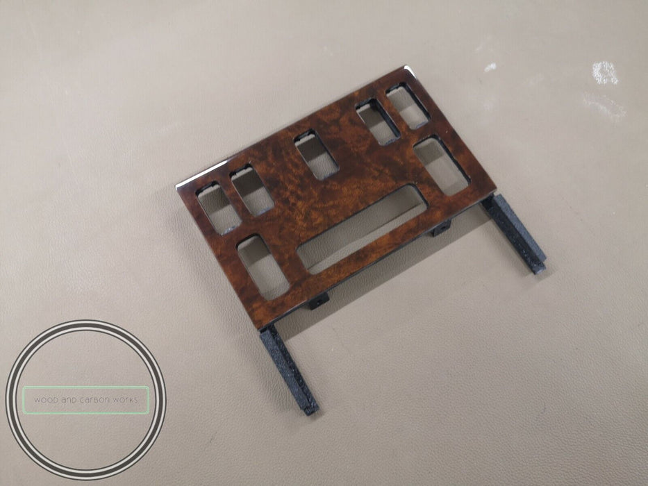 Mercedes W126 Climate Panel Trim 500SEL 560SEL 560sec Burled Walnut Repro.