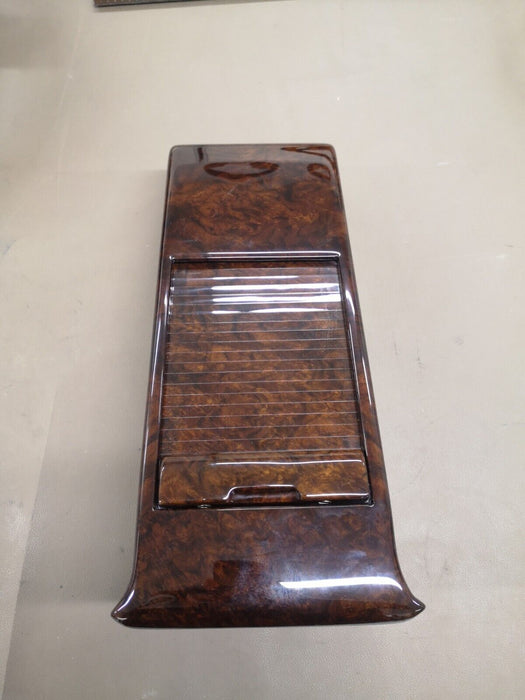 MERCEDES W126 SEC  STORAGE BOX REAR CENTER CONSOLE Wood Burled Walnut
