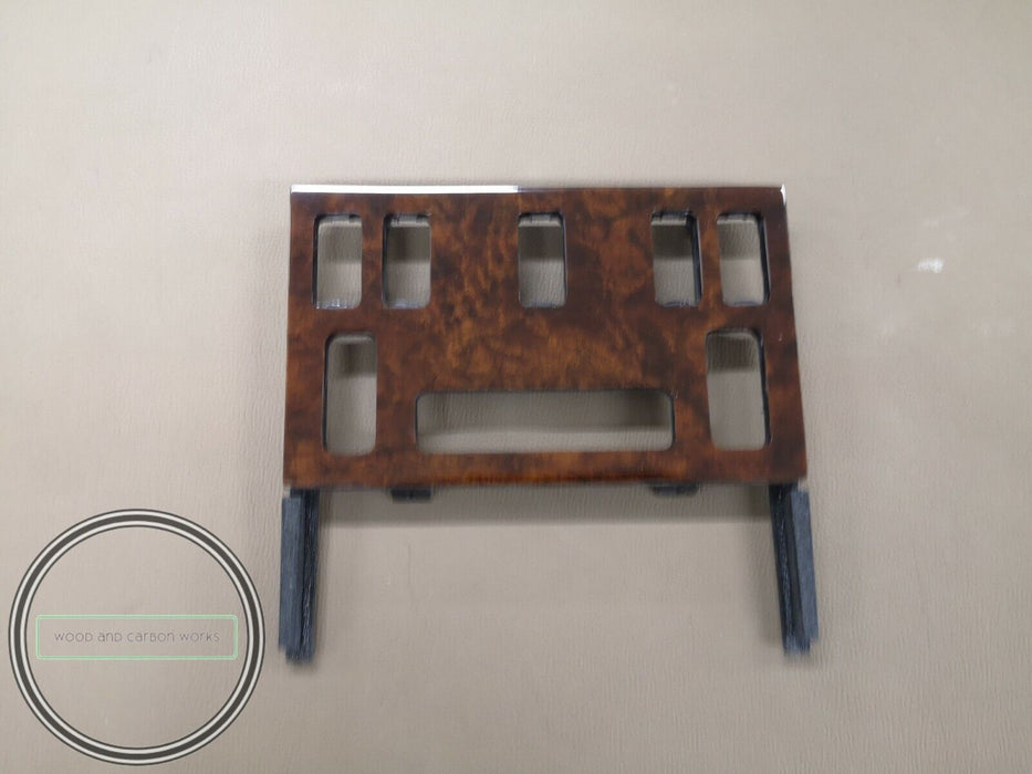 Mercedes W126 Climate Panel Trim 500SEL 560SEL 560sec Burled Walnut Repro.