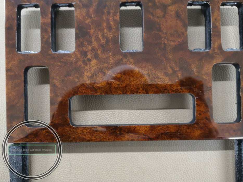 Mercedes W126 Climate Panel Trim 500SEL 560SEL 560sec Burled Walnut Repro.