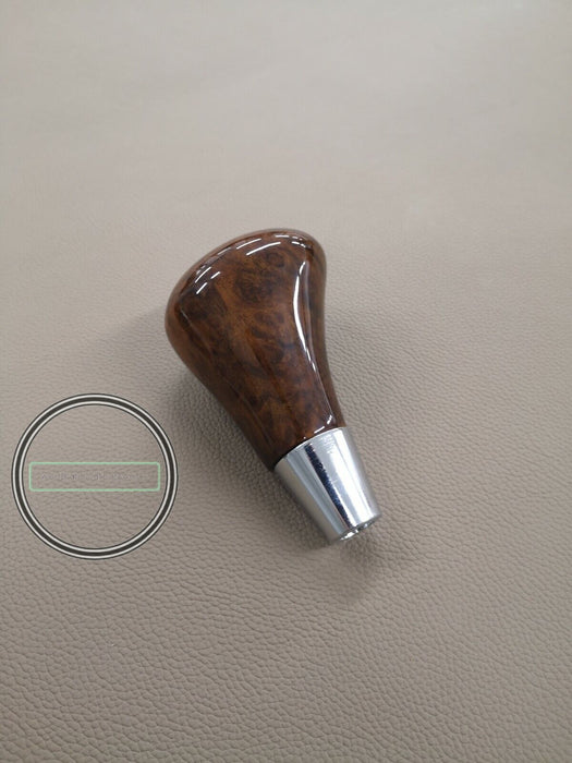 MERCEDES-BENZ GEAR SHIFT KNOB FOR R129 SL FACELIFT MODEL WALNUT WITH LOGO