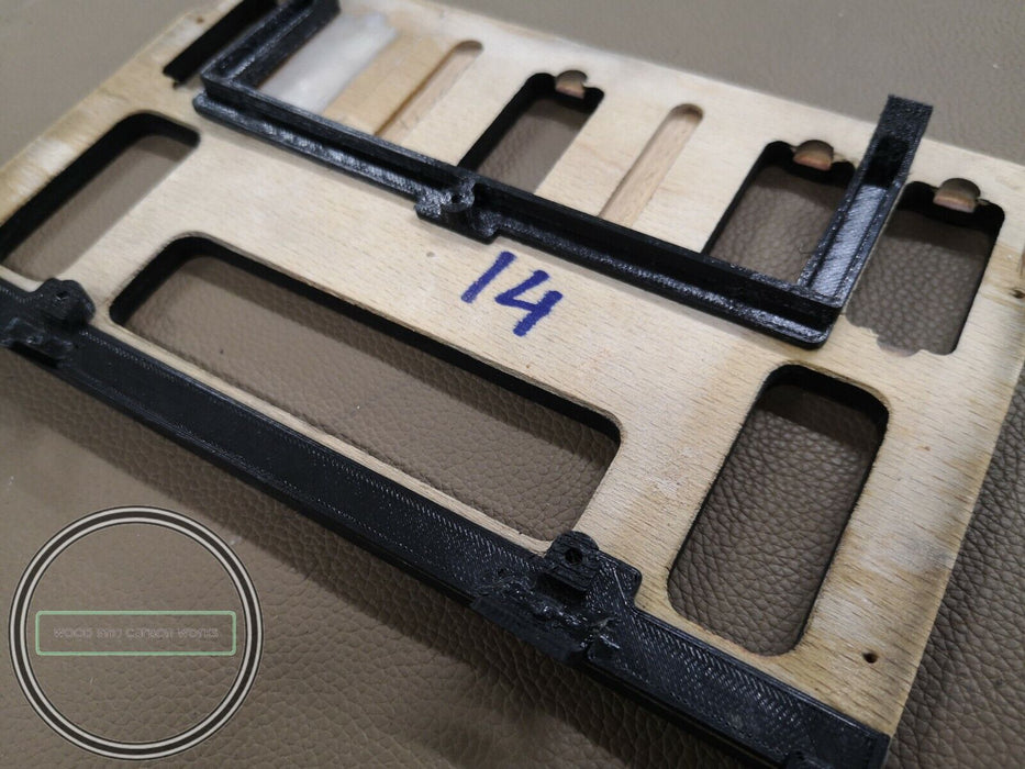 Mercedes W126 Climate Panel Trim 500SEL 560SEL 560sec Burled Walnut Repro.