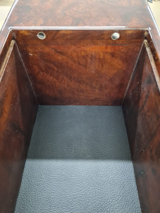 MERCEDES W124  STORAGE BOX REAR CENTER CONSOLE Wood Burled Walnut 1988 1995