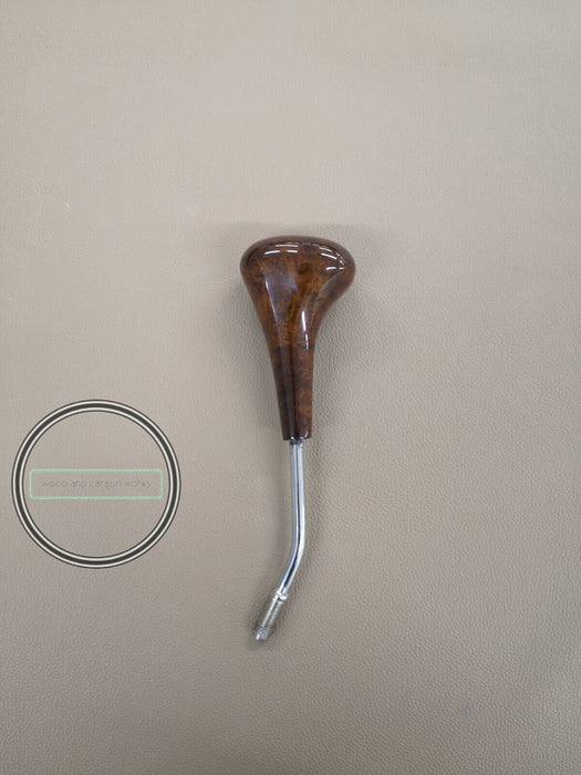 MERCEDES SHIFT KNOB FOR R129 SL WALNUT FOR AUTOMATIC BURLWOOD WITH LOGO