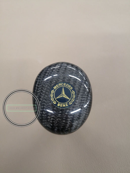 MERCEDES SHIFT KNOB FOR G CLASS W201 W123 W124 MANUEL CARBON LOGO