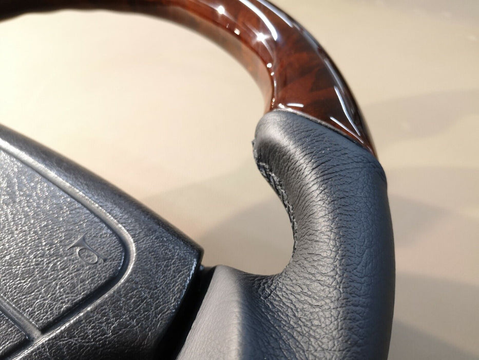 Mercedes Steering Wheel Wood AMG Look W124 W210 W208 R129 Burled Walnut