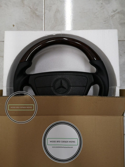 Mercedes Steering Wheel Wood AMG Look W124 W210 W208 R129 Burled Walnut