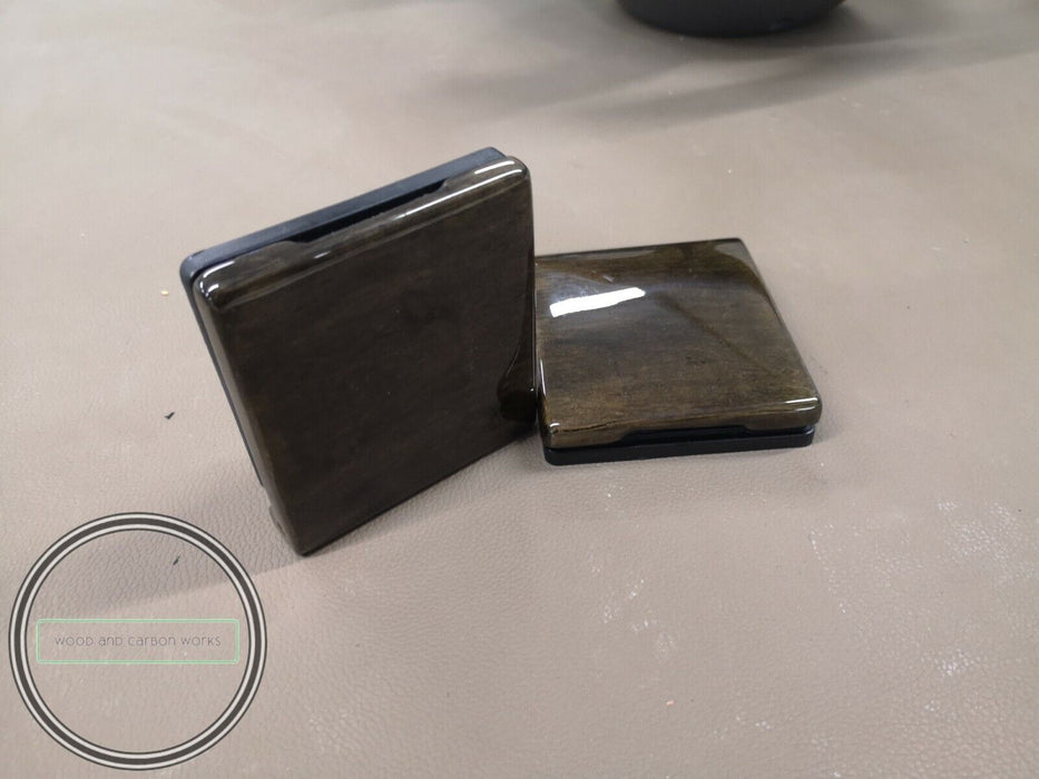 MERCEDES BENZ W210 W208 WOOD FOLDING DRINK CUP HOLDER BIRDEYE
