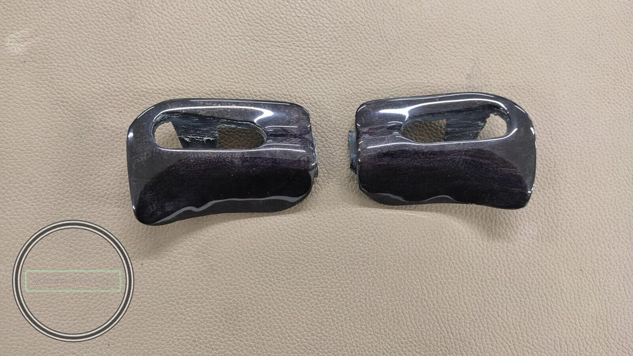 Mercedes R129 Sun Visor Trim Caps Wood SL320 SL500 SL600 300SL 500SL A Pair