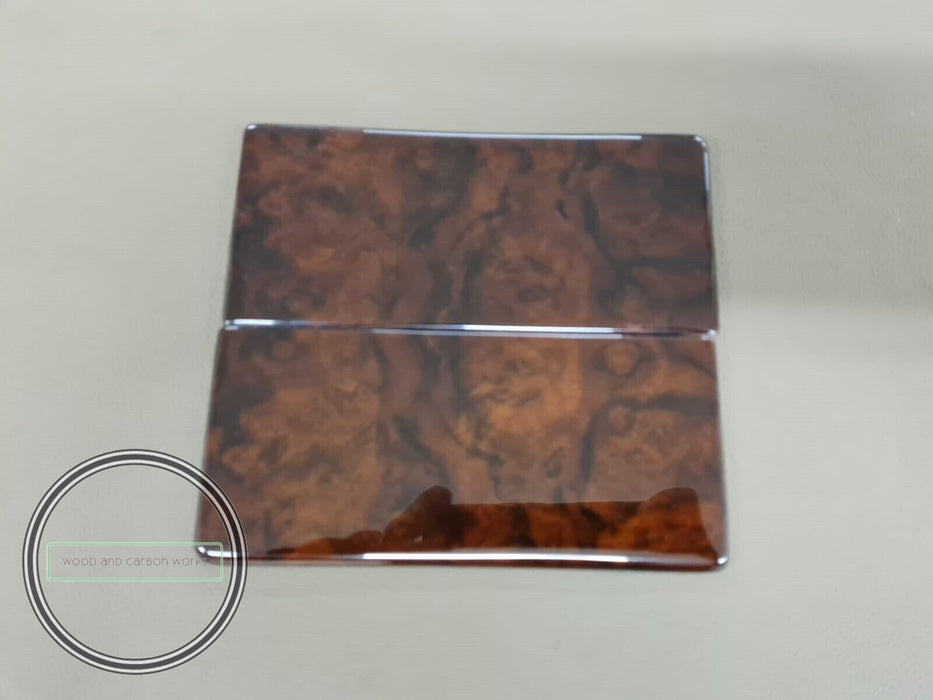 Mercedes W126 Wood Door Ashtray cover Trim set Burlwood Wood Trim Set