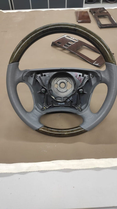 Mercedes W210 W208 CLK Wood steering wheel  birdeyes mapple OYSTER GRAY