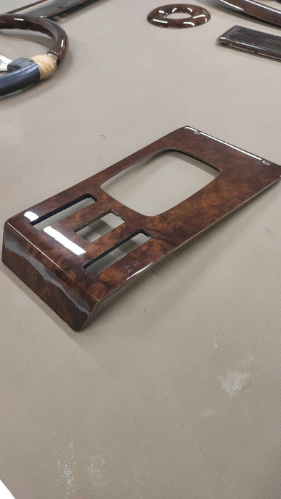 Mercedes R107 SLC Center Console Gear Shift Wood Trim Burlwood 280SLC