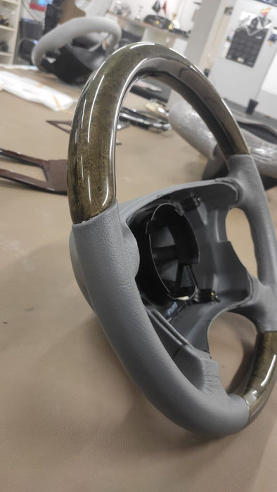 Mercedes W210 W208 CLK Wood steering wheel  birdeyes mapple OYSTER GRAY