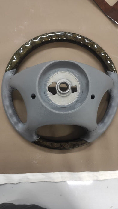 Mercedes W210 W208 CLK Wood steering wheel  birdeyes mapple OYSTER GRAY