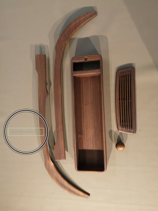 Special Mercedes SL Wood Trim Set W113  Pagoda Plain Walnut satin with GAUGE