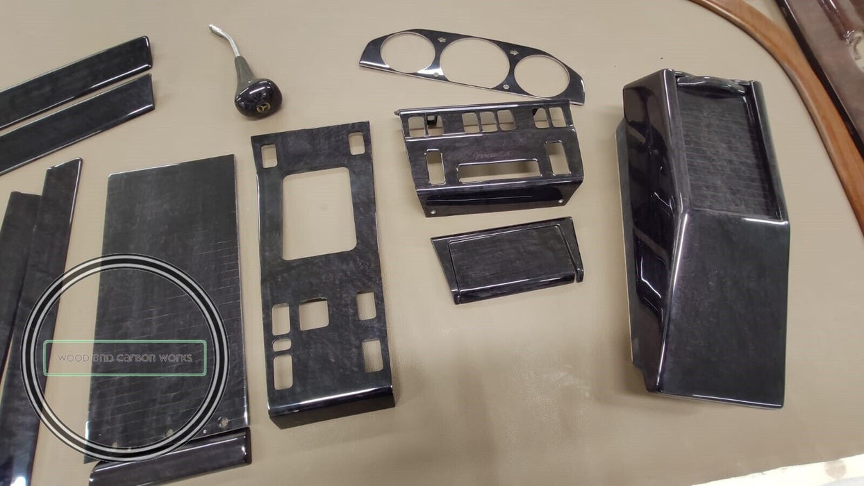 Mercedes W124 Wood Trim set W124 sedan w124 500E MERCEDES  Black Birdeye
