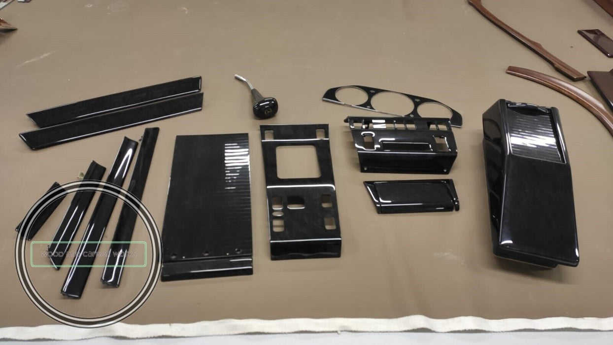 Mercedes W124 Wood Trim set W124 sedan w124 500E MERCEDES  Black Birdeye