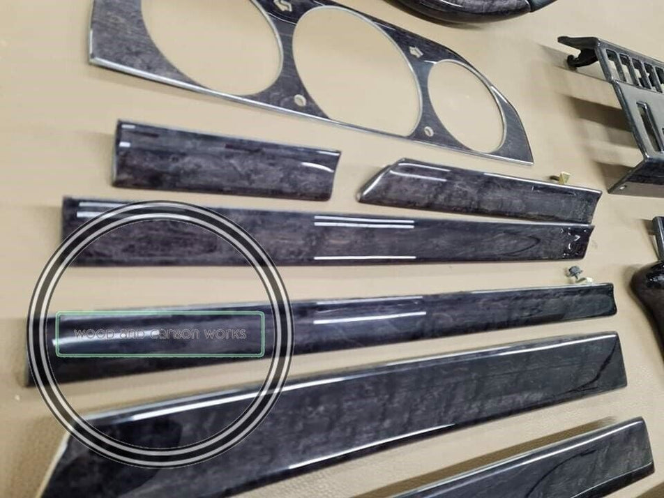 Mercedes W124 Wood Trim set W124 sedan w124 500E MERCEDES Black Birdey ...