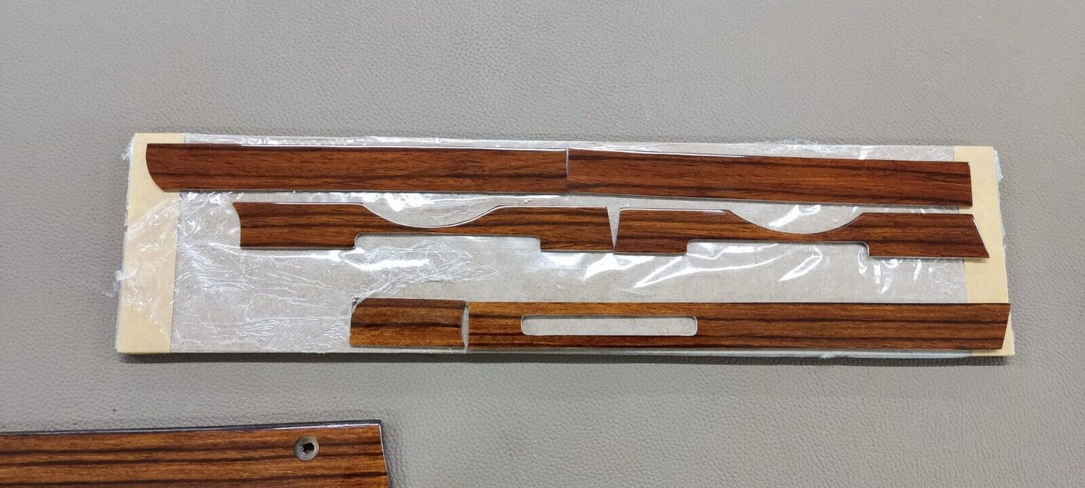 Early Mercedes R107 280sl Center Console Zebrano Wood Trim Set 5 pieces