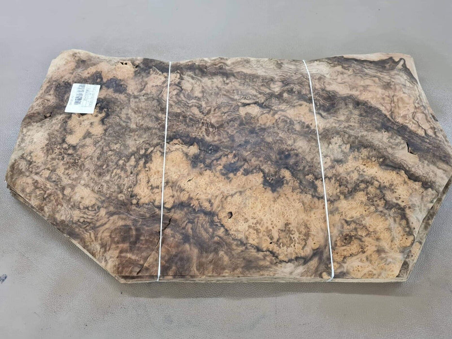 Asian Walnut Burl wood veneer natural A+ quality 4.22m2 total
