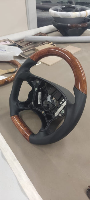 Mercedes R230 SL W219  Wood Steering Wheel Black AMG paddle shifter LOOK