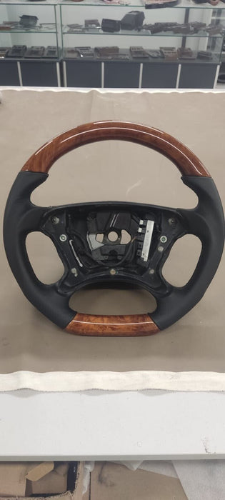Mercedes R230 SL W219  Wood Steering Wheel Black AMG paddle shifter LOOK