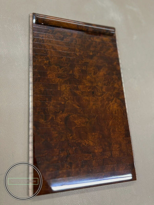 Mercedes W140 Storage Box Rear Rollup Curtain Walnut Wood W140 Sliding Wood