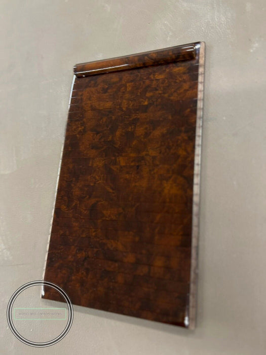 Mercedes W140 Storage Box Rear Rollup Curtain Walnut Wood W140 Sliding Wood