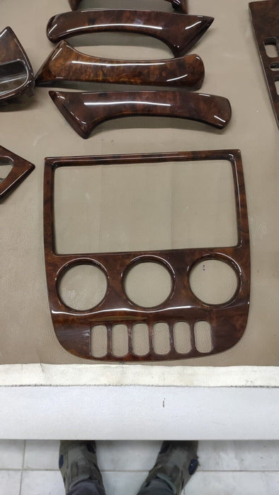 Mercedes ML w163 wood trim set Burled walnut NEW
