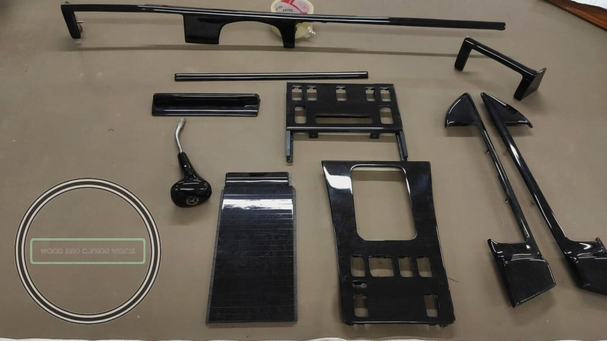 Mercedes W126 coupe Wood Trim Set Black Birdeye Mapple 560sec 500sec