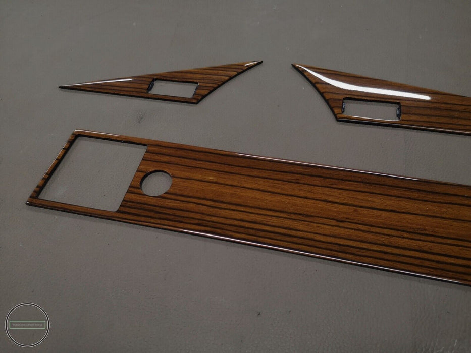 Mercedes w201 Wood Trim Set Interior Dashboard Trims Zebrano Center one button