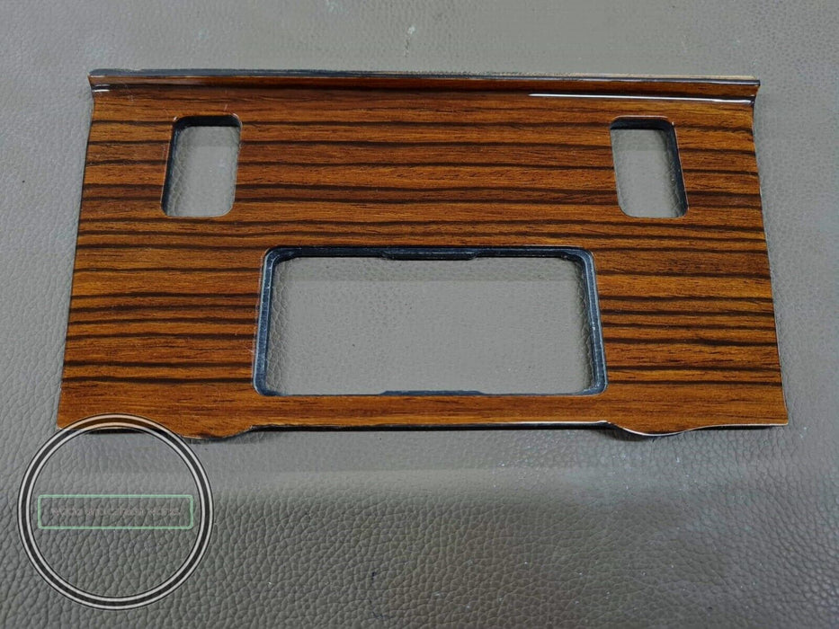 Mercedes W126 Coin Tray Cover Wood 420SEL 560SEL 560SEC Zebrano webasto cutout