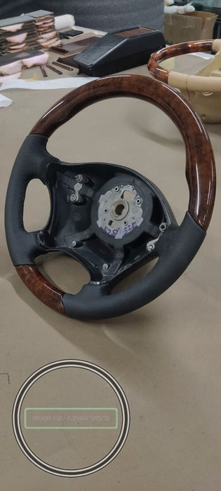 MERCEDES Vito W639 STEERING WHEEL WOOD  NEW LEATHER Burlwood