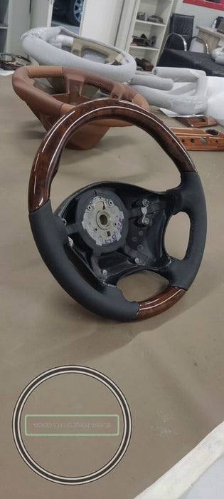 MERCEDES Vito W639 STEERING WHEEL WOOD  NEW LEATHER Burlwood