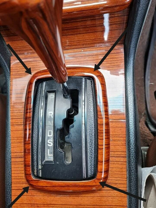 Mercedes R107 SL Wood center console Shift  Frame Burlwood 300sl 380sl 450sl