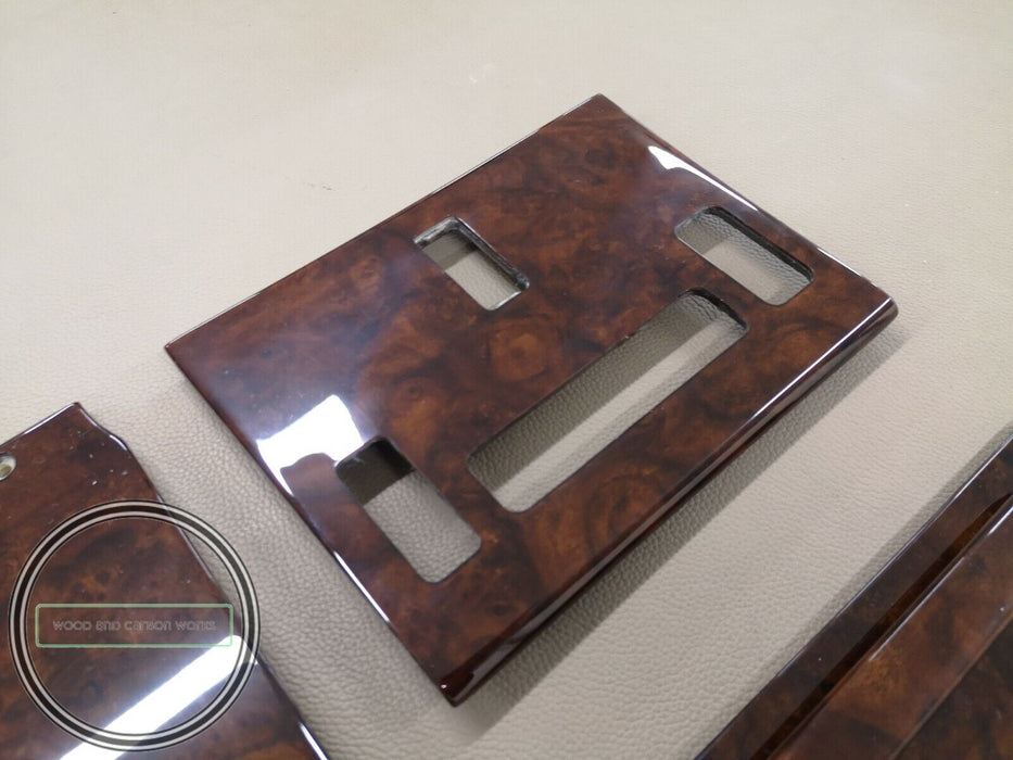 4 Pieces Mercedes R107 SL Center Shift Wood Trim Burlwood 560SL 500SL SEAT HEAT