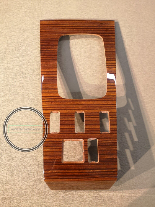 Mercedes W123 Center Console Shift Trim Zebrano W123 Wood Trim