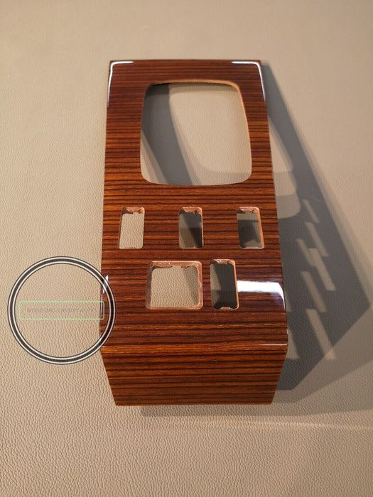 Mercedes W123 Center Console Shift Trim Zebrano W123 Wood Trim