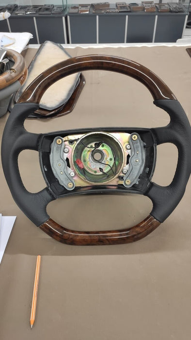 Mercedes srs version Wood Steering Wheel R107 W126 r129 AMG Look