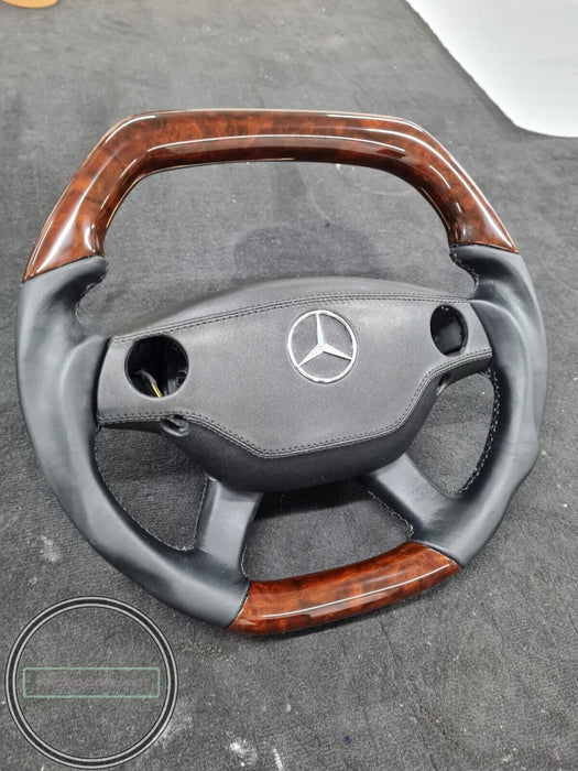 Mercedes W212 AMG style Steering wheel E350 E200 E250 Steering Wheel Burlwood