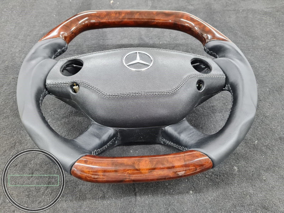 Mercedes W212 AMG style Steering wheel E350 E200 E250 Steering Wheel Burlwood