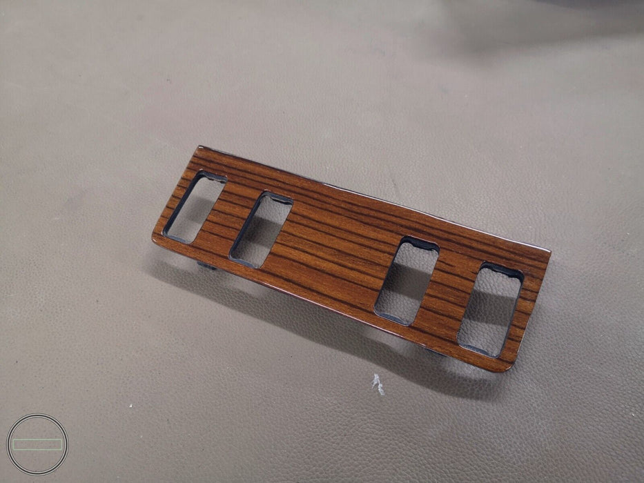 Mercedes W123 C123 Zebrano Button Wood Trim 4 Button Version