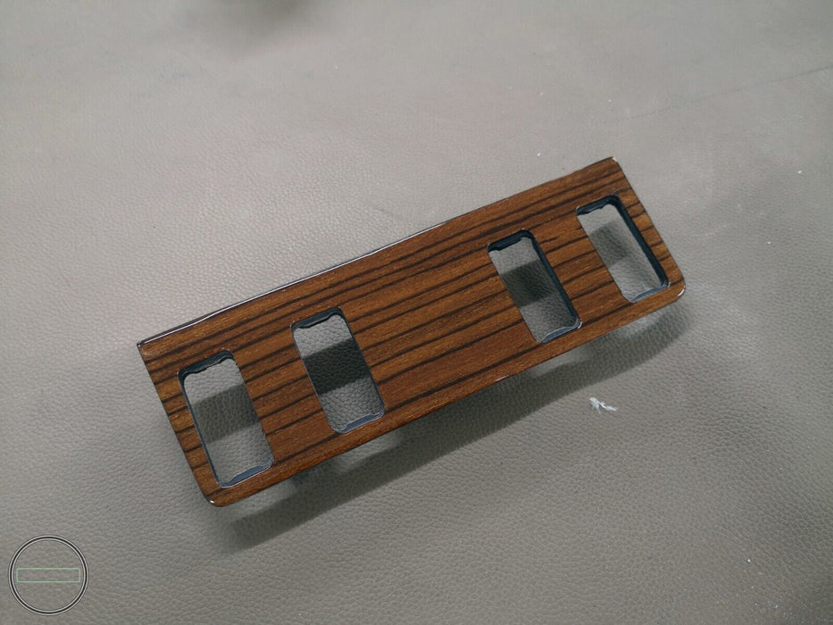 Mercedes W123 C123 Zebrano Button Wood Trim 4 Button Version