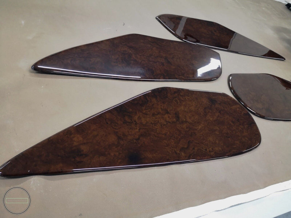 Mercedes w126 SE AMG Door Card Trim set Burlwood Wood Trim Set 4 pieces