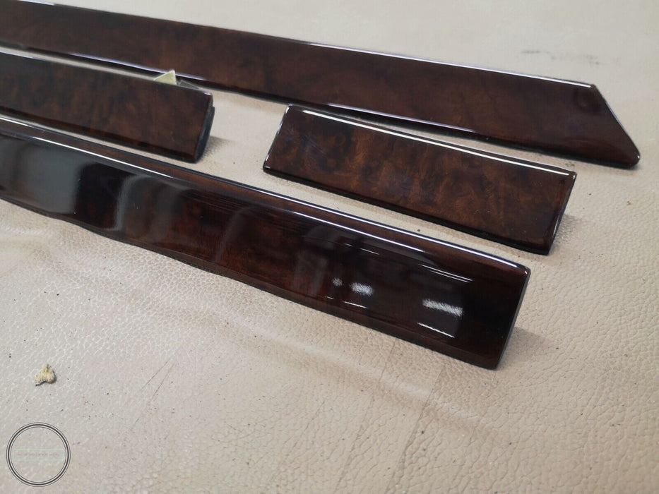 Mercedes W124 Center Dash Slim Trim set Burlwood Trim Wood